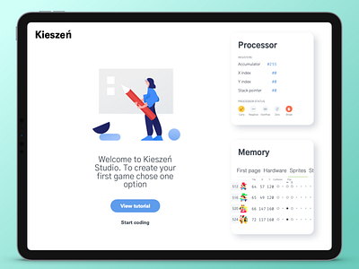 Kieszeń Studio assembly code programming ui