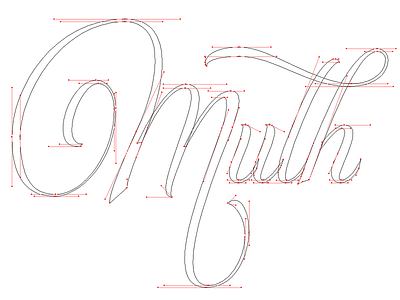 Lettering vector WIP anchors calligraphy curves design illustrator lettering logo pen tool script type vector wip
