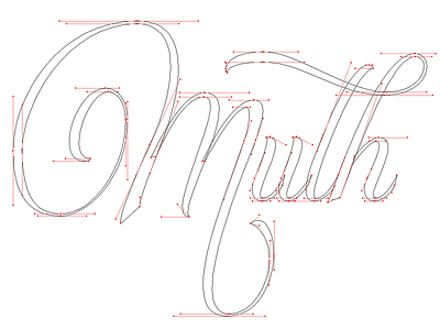 Lettering vector WIP