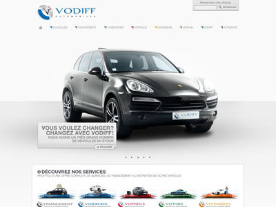 Vodiff homepage