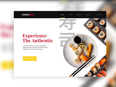 Sushi Zen Landing Page