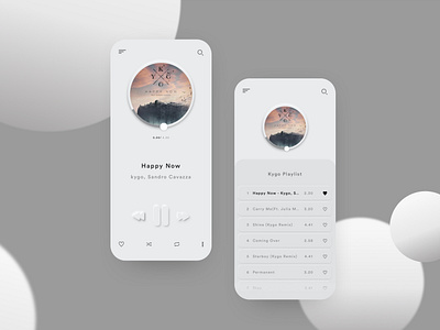 Neomorphic Music Player