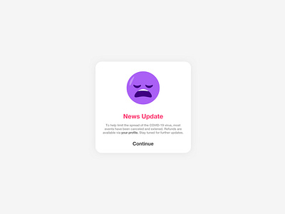 Concerto App - News Update Pop-up