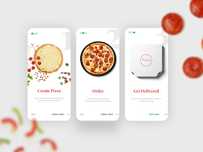 Pizza Maker App: Mobile on-boarding screen app behance custom design dribbble italy mobile pepperoni pizza pizzaapp pizzeria ui uidesign uiux userinterface userinterfacedesign ux uxdesign