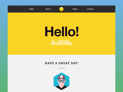 Hello, Dribbble! debut first invite shot thank you