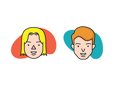 a series of avatars avatars character icon illustration people vector