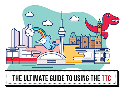 The Ultimate Guide to Using the TTC city guide illustration infographics toronto transit ttc