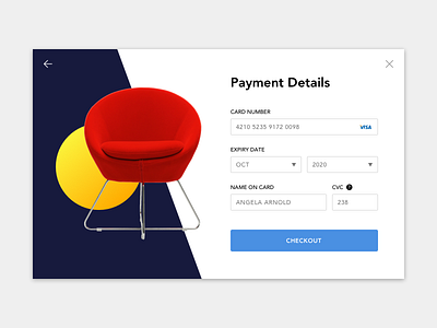 UI Challenge checkout credit card ecommerce form interface payment purchase shop ui web