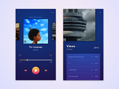 UI Challenge app ios mobile music player ui ux