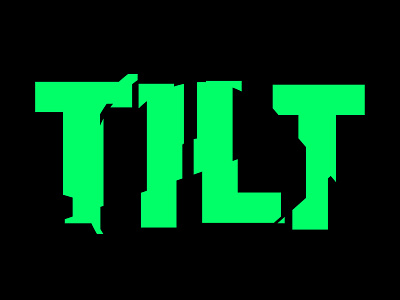 Tilt typography