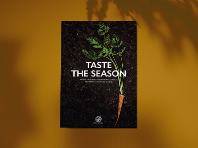 Taste the season Poster carro carrot design green poster season typography vegetable