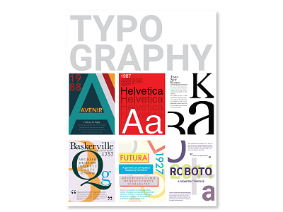 Set of 9 Typography Posters