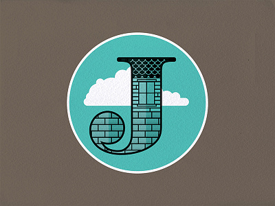 Record Label Logo WIP cloud house illustration j logo snacks