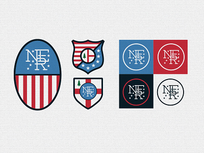 NE Revolution Redux branding football logo mls new england revolution soccer sports