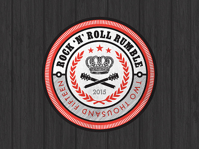 R'N'R 2015 badge circle live forever rock and roll royal