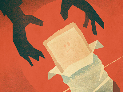 Pop-Tart Massacre hands horror illustration poptart texture