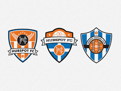 HubSpot FC badge club football shield soccer sprocket