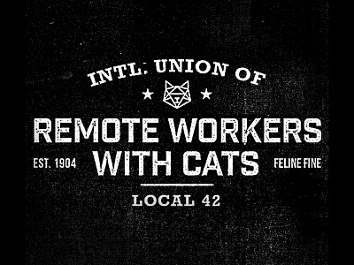 RWWC Local 42 badge cat cats logo mark meow union