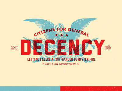 Citizens For General Decency america decency dumpster fire eagle election politics usa