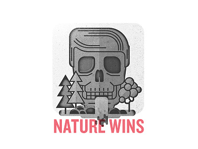 Nature Wins hair nature paris rocks skull waterfall