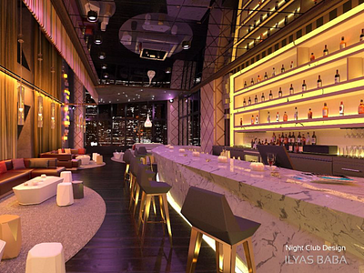 Night club Design - Cinema 4D 3d design cinema 4d design night club vray