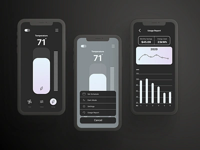 Thermostat App - Case Study design illustration mobile user experience user testing