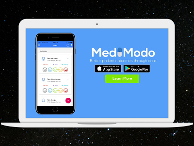 MediModo Landing Page graphic design landing page web design