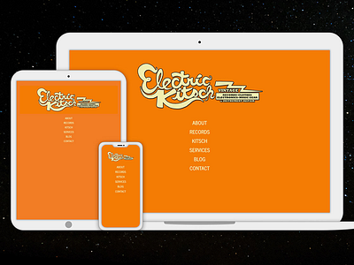 Electric Kitsch Website design front end development responsive design simple ui design web design