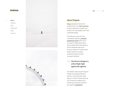 Papaia - Creative Site Template