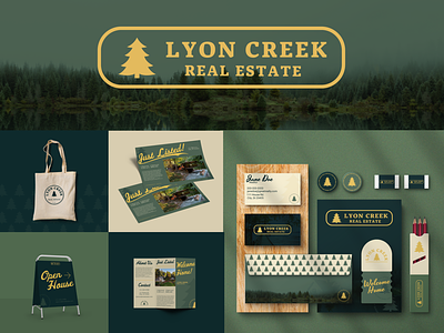 Lyon Creek Real Estate Branding branding design graphic design typography