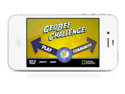 Geobee Challenge! app game geography ios iphone national geographic ui