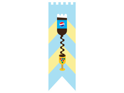 Cola Goblet banner cola flag goblet medieval pop soda