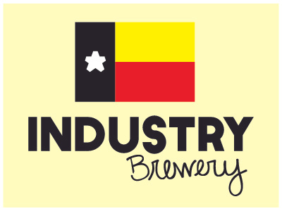 Industry Brewery beer branding brewery cog germany industry logo star texas