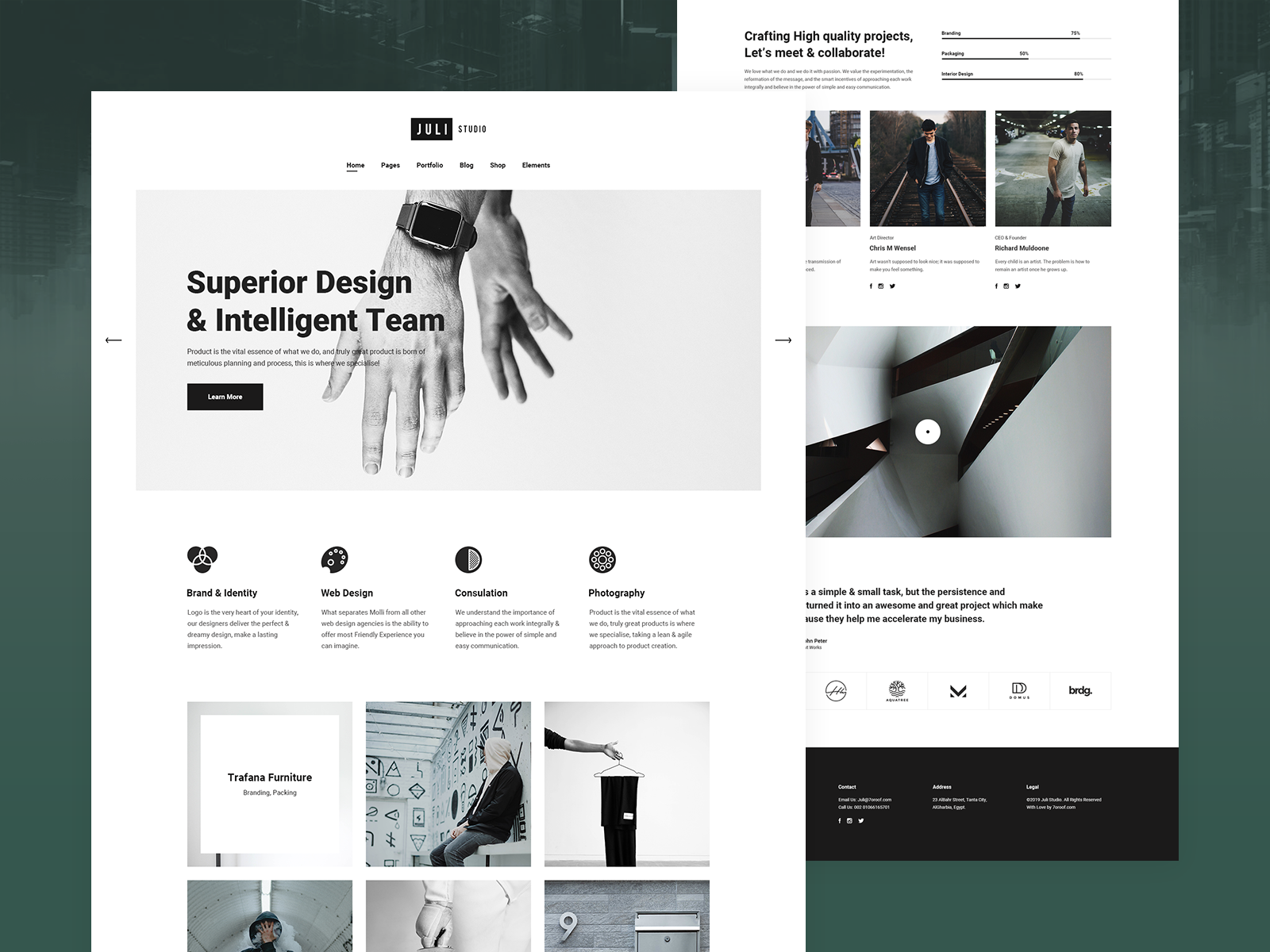 Juli Design Studio by Mahmoud Baghagho on Dribbble