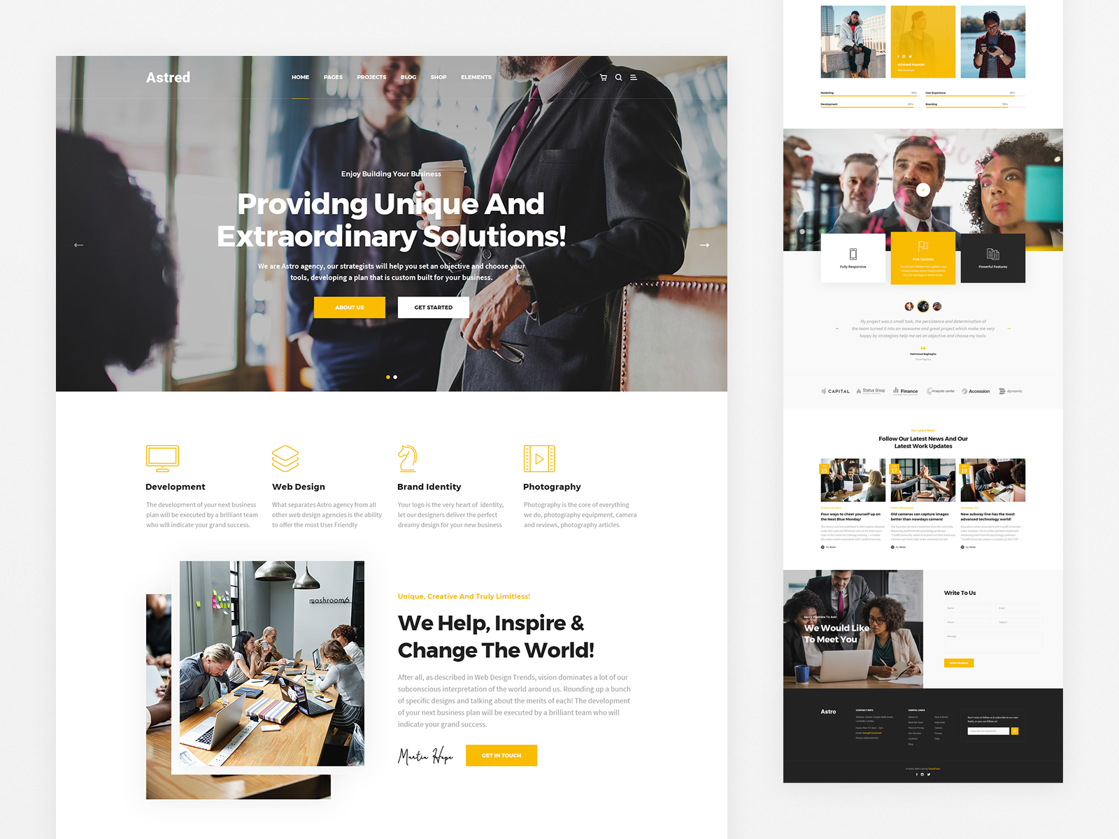 Astred Creative Agency by Mahmoud Baghagho on Dribbble