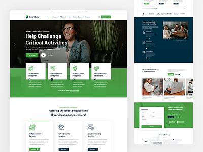 Smartdata Modern IT app landing digital agency digital business kickstarter lead generation micro site product product design product page product showcase saas software startup technology technology service website website design