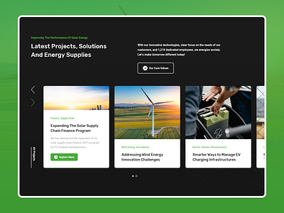 Projects section WIP energy green energy minimalism minimalist renewable energy solar energy solar panels solar system ui ui kit ui ux kit uiux user interface user interface design userinterface uxdesign uxdesign kit web webdesign wind turbines