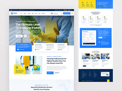 Clanora Classic business cleaning cleaning business cleaning company cleaning services corporate creative design disinfection eco ecology house cleaning janitorial office cleaning sanitary sanitation ui web web design webdesighn