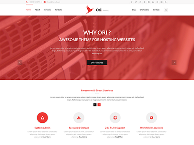 Ori Hosting awesome beautiful blog blogging clean corporate design facebook instagram logger minimalist personal