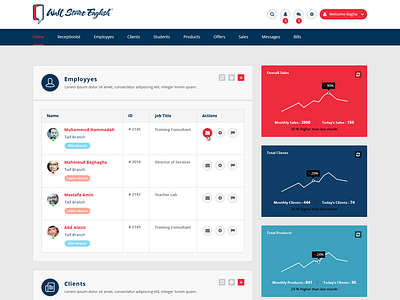 Wall Street English Dashboard