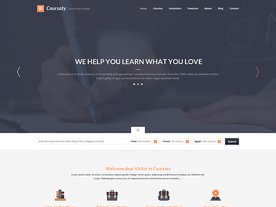 Coursaty Awesome PSD Template