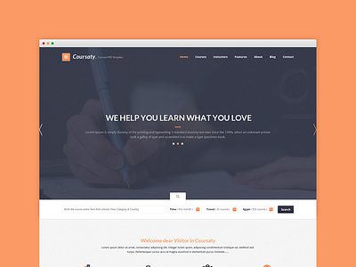 Coursaty Courses Template