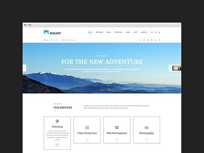 Mount – Multipurpose Business Template