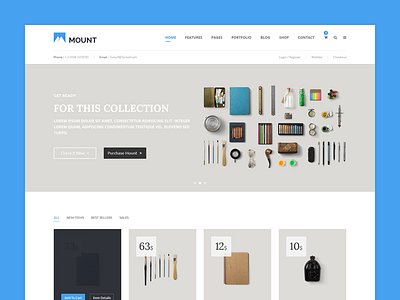 Mount Shop agency blog business classic clean flat company corporate creative design mount multi demo multipurpose portfolio shop