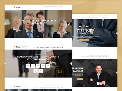 Trust - Lawyer & Attorney Business Theme Sliders