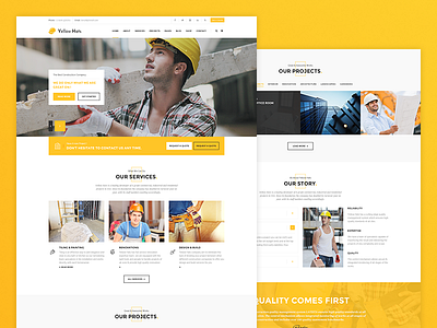 Yellow Hats - Construction Business Template