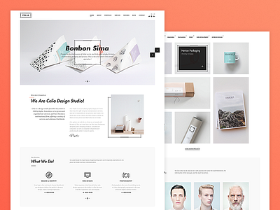 Celia - Creative Portfolio Template blog business clean corporate creative elegant minimal modern multipurpose photography portfolio professional template shop studio