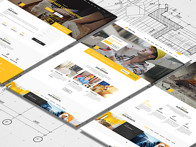 Yellow Hats - Construction, Building & Renovation HTML Template architecture building company construction constructor contractor corporate electrician engineering handyman industry painter plumber remodeling renovation