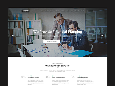 Experts - Business and Finance WordPress Theme accounting advising advisory bookkeeping business business and finance commercial consultation corporate finance financial insurance pensions service tax help