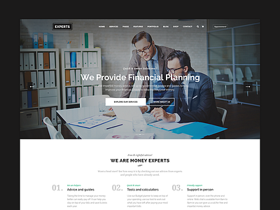 Experts - Business and Finance WordPress Theme